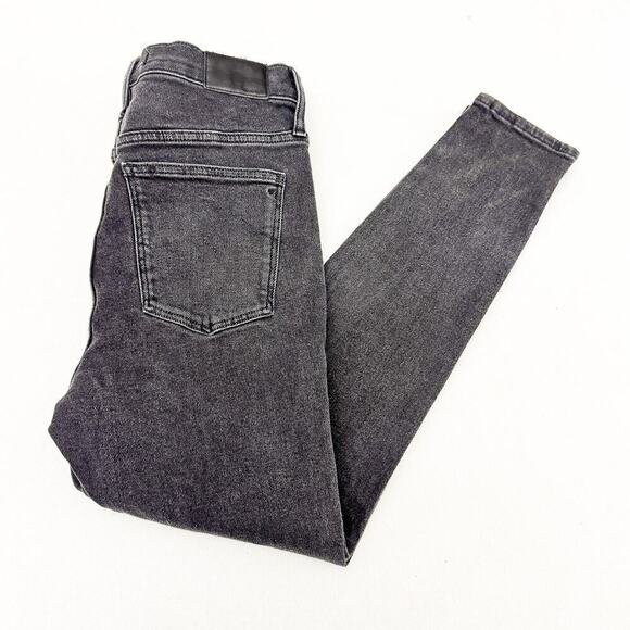 Madewell 10" High-Rise Skinny Denim Jeans Vintage Charcoal Wash Size 31 - Picture 9 of 9
